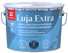 Интерьерная экстрастойкая краска для влажных помещений TIKKURILA Luja Extra, 9 л