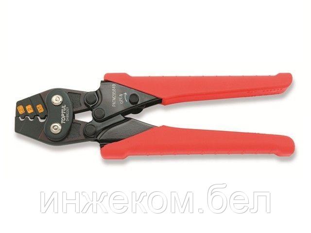 Клещи зажимные для опрессовки клемм 170мм TOPTUL