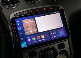 Штатная магнитола Parafar для Peugeot 308  2010-2017 серая на Android 13 (2/32Gb + 4G) (PF081FHD-G)