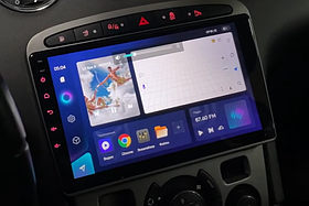Штатная магнитола Parafar для Peugeot 308 2010-2017 серая на Android 13 8/128gb/4G модем