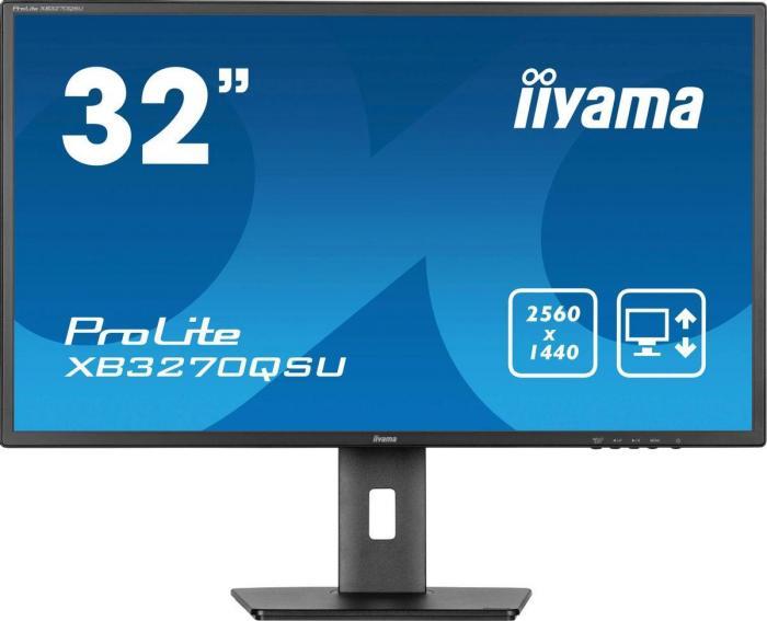 Iiyama ProLite XB3270QSU-B1, 2560x1440, IPS, 100Гц, 1хHDMI, черный