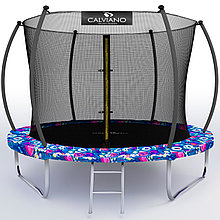 Батут пружинный с защитной сеткой Calviano 312 см - 10ft INSIDE master smile