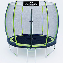 Батут пружинный с защитной сеткой Calviano 252 см - 8ft OUTSIDE master green