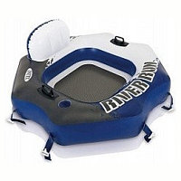 58854EU Надувной круг-шезлонг River Run Connect 130х126см от 6 лет Intex