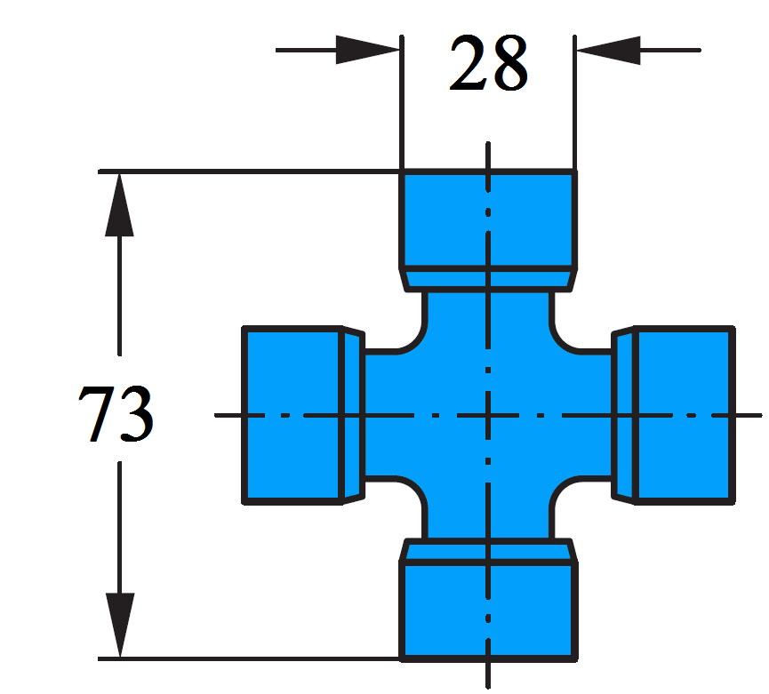 Крестовина К 025-01 (28х73, усиленная)