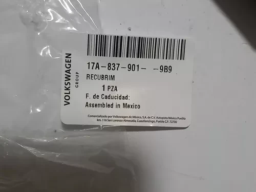 Накладка стойки В Дверь чёрный 17A837901 9B9