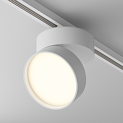 Трековый светильник однофазный 18W 220V Maytoni Onda TR007-1-18W3K-W-1