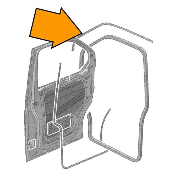 УПЛОТНИТЕЛЬ ДВЕРИ ЛЕВОЙ VW VAG 7LA837761