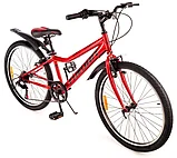 Велосипед FAVORIT SIRIUS-24VS, 24", красный, фото 2