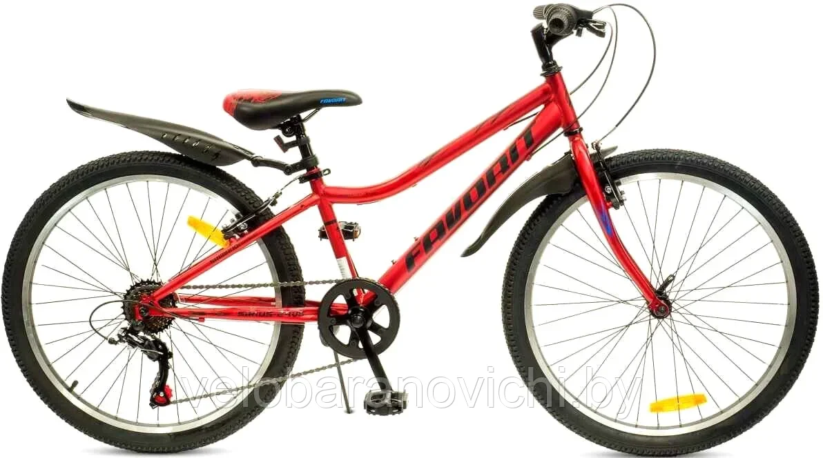 Велосипед FAVORIT SIRIUS-24VS, 24", красный