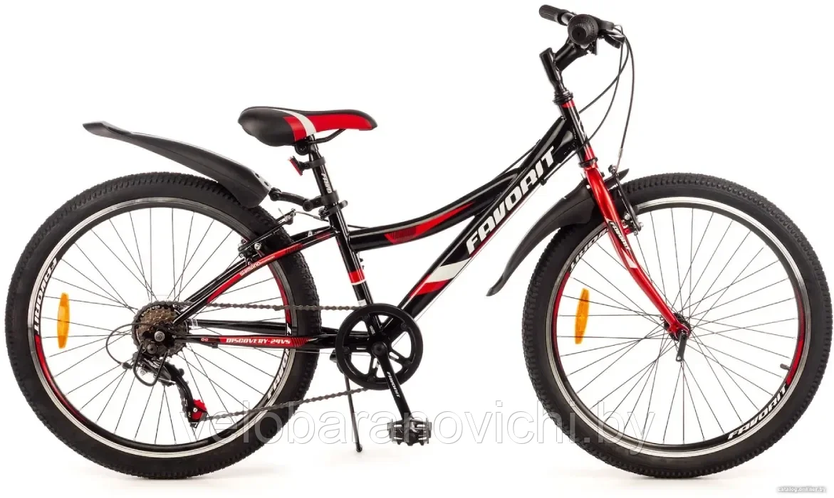 Велосипед Favorit Discovery 24VS, 24", красный