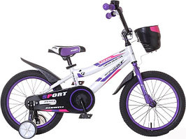 Детский велосипед спорт 20 бело-фиолетовый