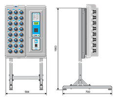 Стойка монтажная ЭВС 4.115.103