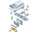 Шумоизоляция перегородки VAG 1T1863353G, фото 2