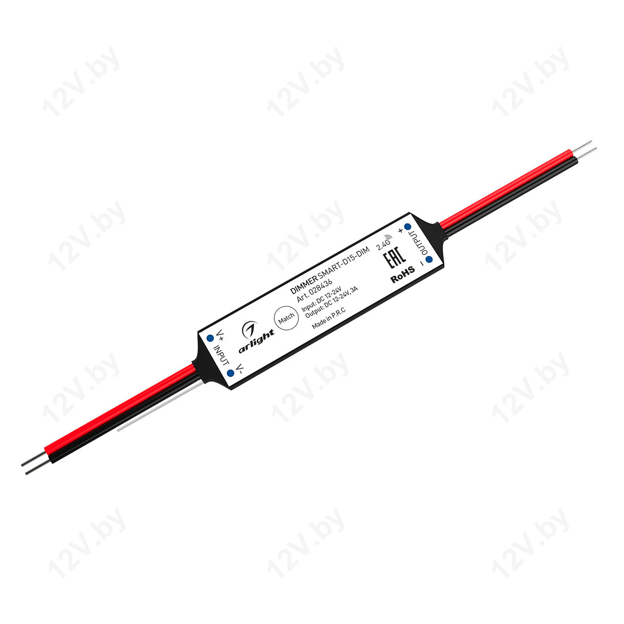 Диммер SMART-D15-DIM (Arlight, 12-24V, 1x3A, 2.4G, IP20) [L]