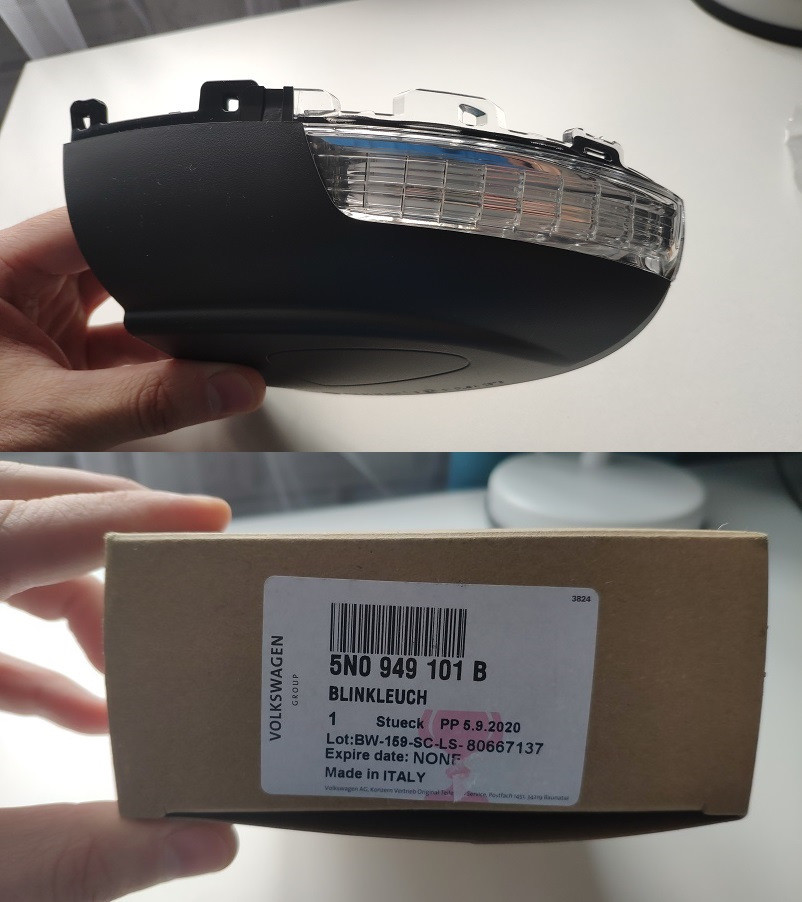 Фонарь указателя поворотаVW VAG 5N0949101B