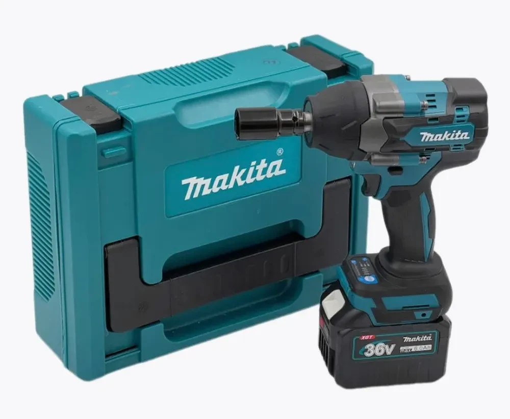 Гайковерт аккумуляторный бесщеточный Makita (700 Нм, 2 АКБ 6 А/ч, кейс) Аналог