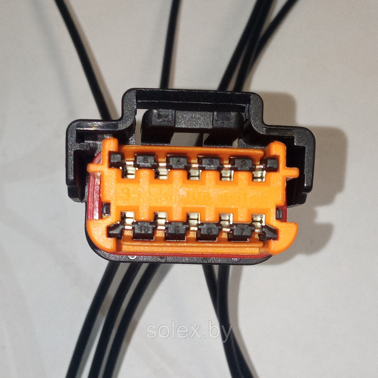 Фишка 10-pin жгут парктроника PSA, передней фары Peugeot 308