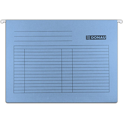 Папка подвесная для картотеки Donau, синяя, А4, 230 г/м2 (Цена с НДС)