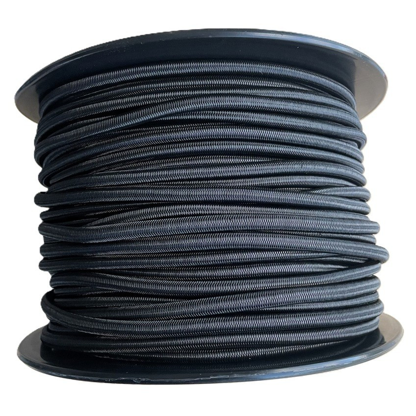 Эспандер черный в твёрдой полиэтиленовой оплётке, d-8, Bozamet 38.081 (100 м)