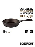 Сковорода чугунная BONIRON с литой ручкой диаметр 160-h35, фото 2