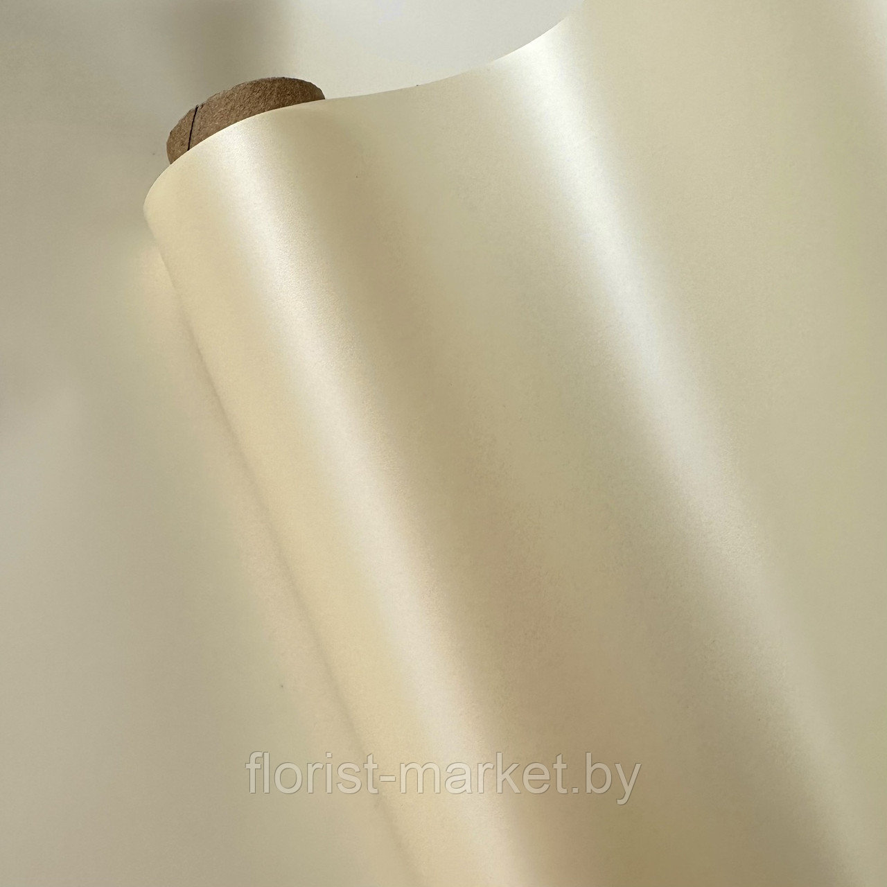 Пленка перламутровая, 58 см*10 м, ванильный