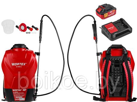 Опрыскиватель ранцевый аккумуляторный WORTEX KS 1640 Li (16 л, 4 Ач, 18В), фото 2
