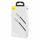Кабель Baseus Cafule Metal Type-C - Lightning PD 20W 2м Фиолетовый, фото 5