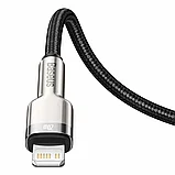 Кабель Baseus Cafule Metal Type-C - Lightning PD 20W 2м Фиолетовый, фото 7
