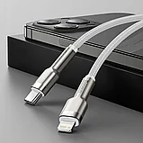 Кабель Baseus Cafule Metal Type-C - Lightning PD 20W 1м Чёрный, фото 2