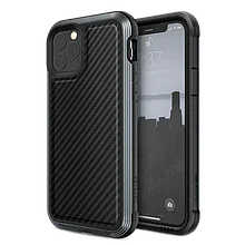 Чехол X-Doria Defense Lux для iPhone 11 Pro Чёрный карбон