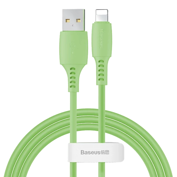 Кабель Baseus Colourful Cable USB - Lightning 2.4A 1.2м Зелёный