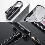Переходник Baseus L505 Lightning + mini Jack Черный, фото 5