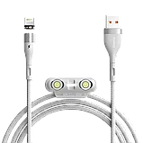 Кабель Baseus Zinc Magnetic USB - Micro USB+Lightning+Type-C 5А 1м Зеленый, фото 5