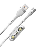 Кабель Baseus Zinc Magnetic USB - Micro USB+Lightning+Type-C 3A 1м Белый, фото 2