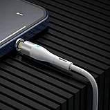 Кабель Baseus Zinc Magnetic USB - Micro USB+Lightning+Type-C 3A 1м Белый, фото 5