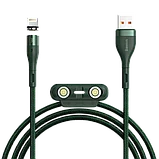 Кабель Baseus Zinc Magnetic USB - Micro USB+Lightning+Type-C 3A 1м Белый, фото 7