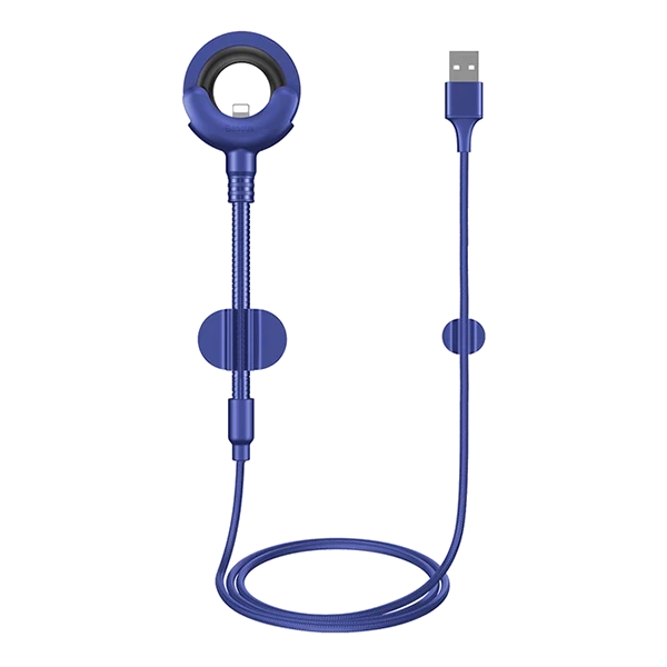 Кабель-держатель Baseus Car Mount USB Cable Lightning to USB Синий