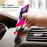 Кабель-держатель Baseus Car Mount USB Cable Lightning to USB Синий, фото 4