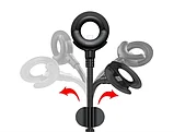 Кабель-держатель Baseus Car Mount USB Cable Lightning to USB Синий, фото 9