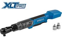 Аккум. угловая трещотка (гайковерт) BULL CRW 9020 в кор. XLTpro SOLO 90 Нм, 0-200 об/мин., LED (внешний