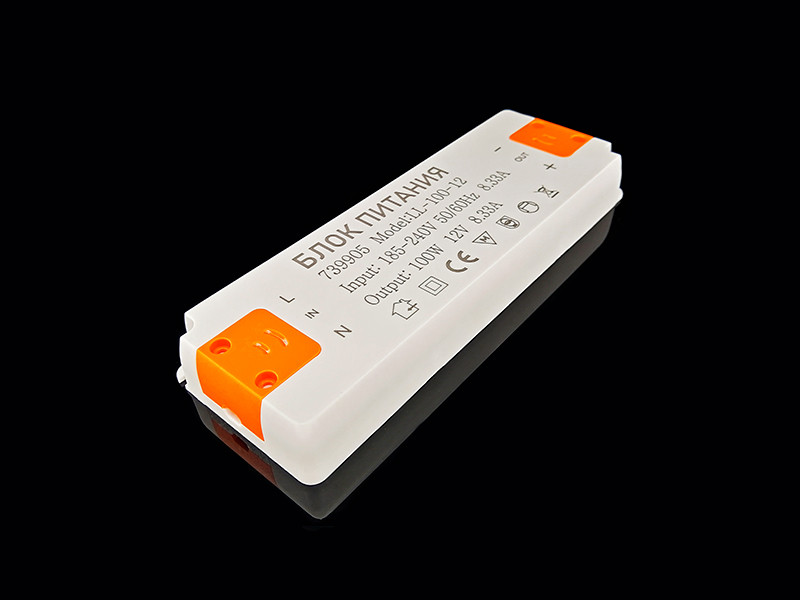 Блок питания 100W 12V IP33 компактный пластик
