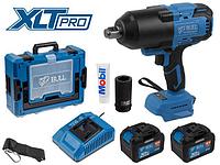 Аккум. ударный гайковерт BULL SC 1810 Xcase, XLTpro, БЕСЩЕТ., 18 В, 1500 Н*м, 3/4", 2х6 А*ч, з/у 6 А (Масса: