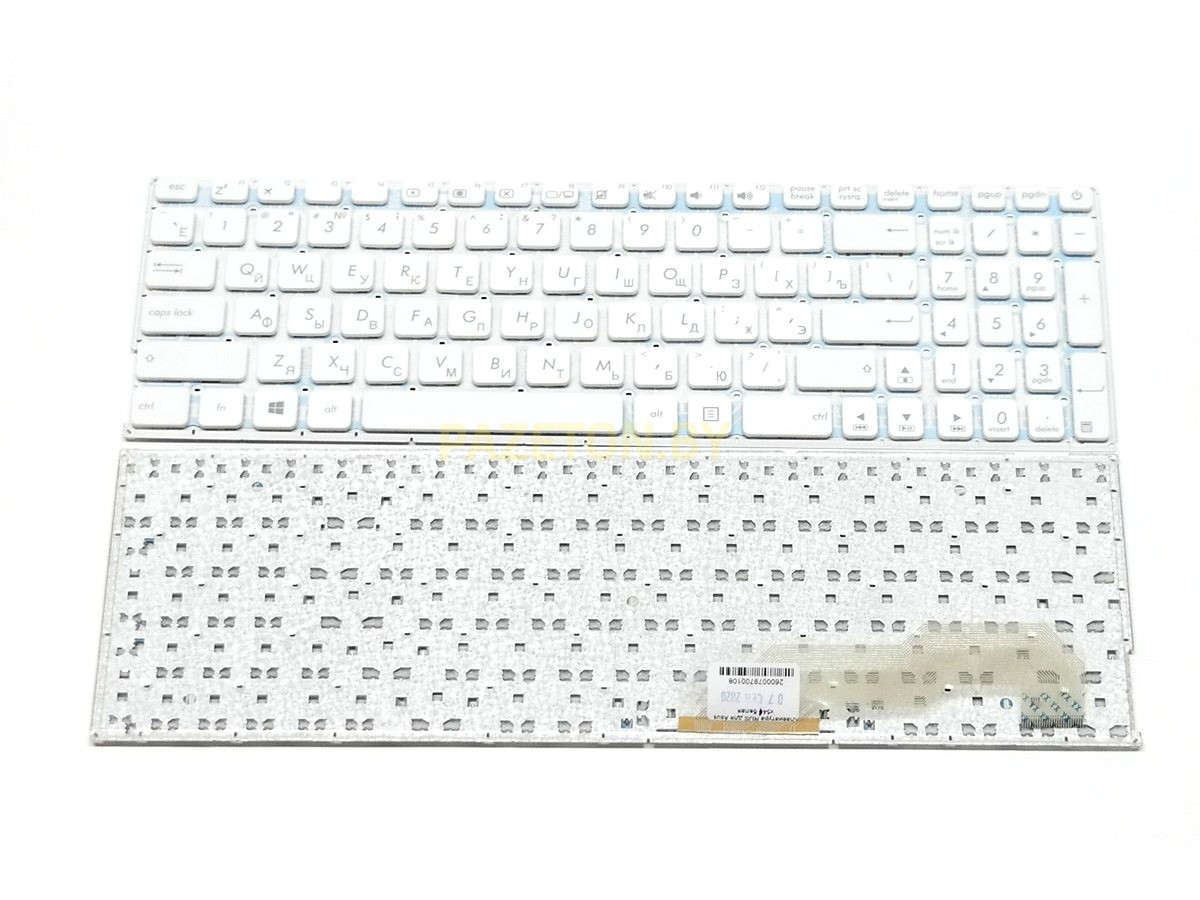 Клавиатура для ноутбука Asus vivobook K541 R541S R541SA R541SC белая