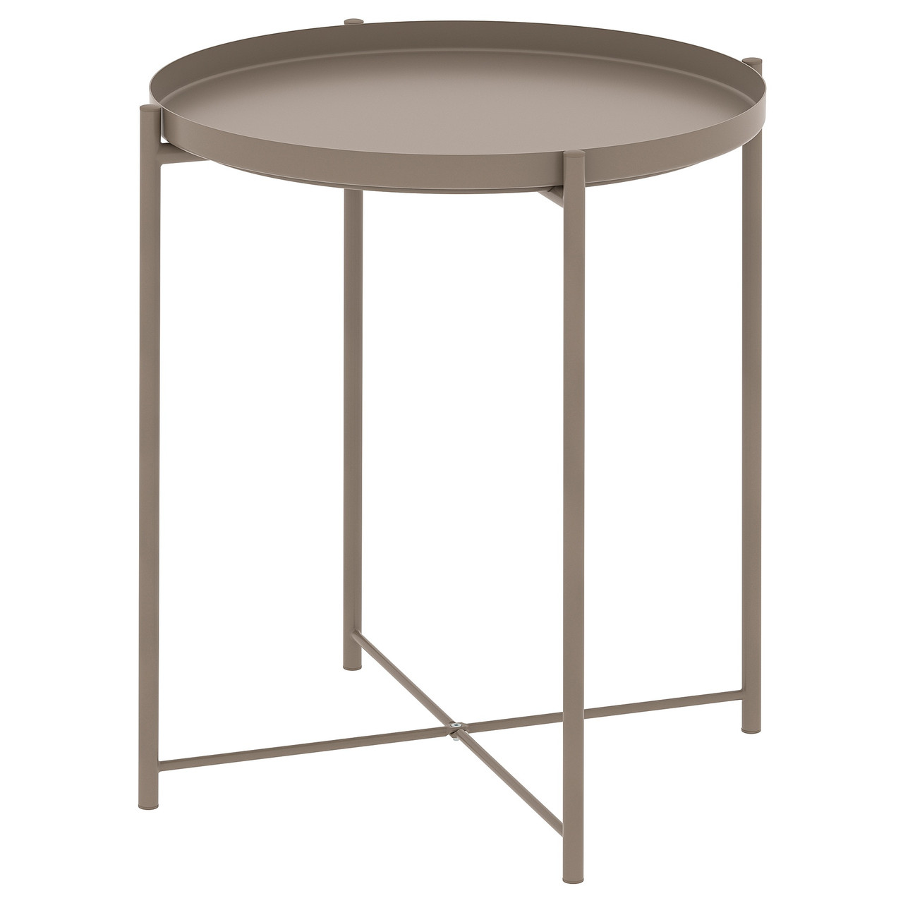 IKEA/  ГЛАДОМ стол сервировочный, темный серо-бежевый, 45x53 см