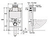 Инсталляция для унитаза AMO Piccolo H800, 90/90, механическая, Италия, фото 2