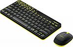 Комплект беспроводной клавиатура + мышь Logitech Wireless Combo MK240 Nano черный (920-008213)