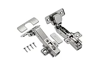 Петля GTV +45 градусов угловая с доводчиком с ответной планкой H-0 без еврошурупа CLIPON