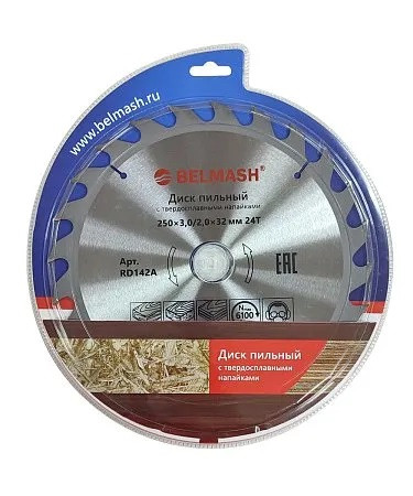 Диск пильный BELMASH 250x3,0/2,0x32/30мм 24T