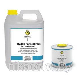 Лак паркетный Rosner HydRo Parkett Plus уретано-акриловый водный 2-K  5.5 л матовый